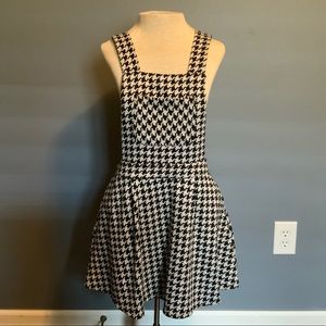 Forever 21 Gingham Overall Mini Dress